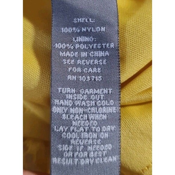 Sharagano Women Plus Size 22W Floral Lace Sheath Mini Dress Yellow 140NA - Picture 5 of 7